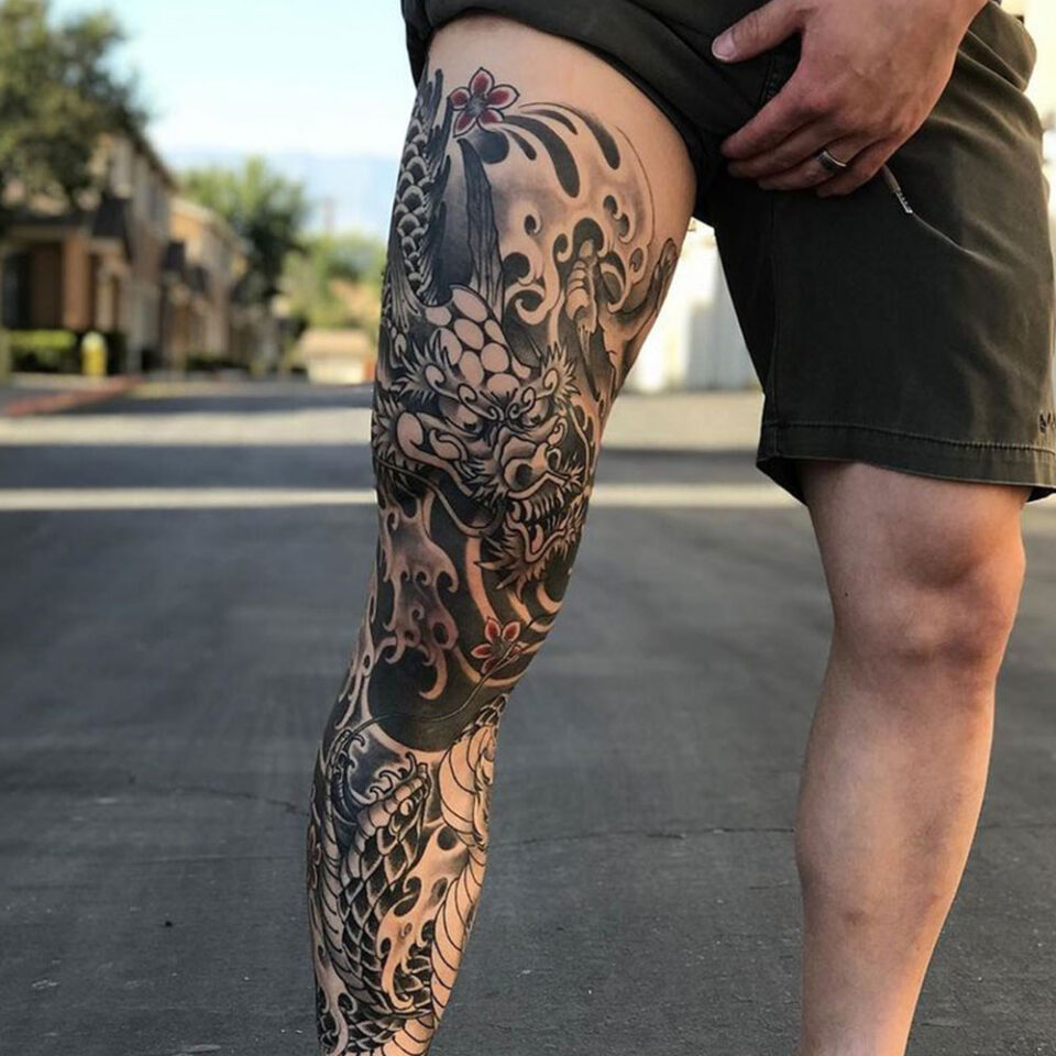 Inspirations for Full leg tattoos for men
