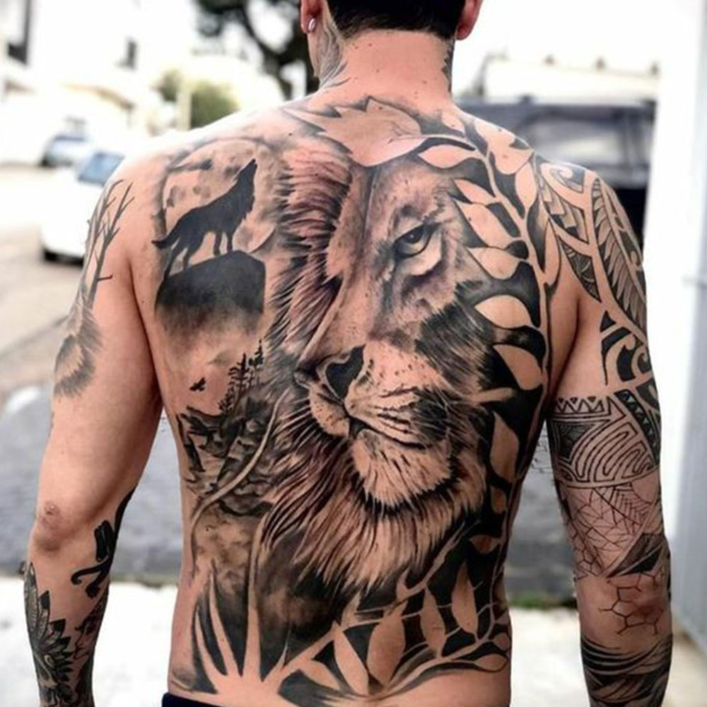 50 Upper Back Tattoos For Men  Masculine Ink Design Ideas