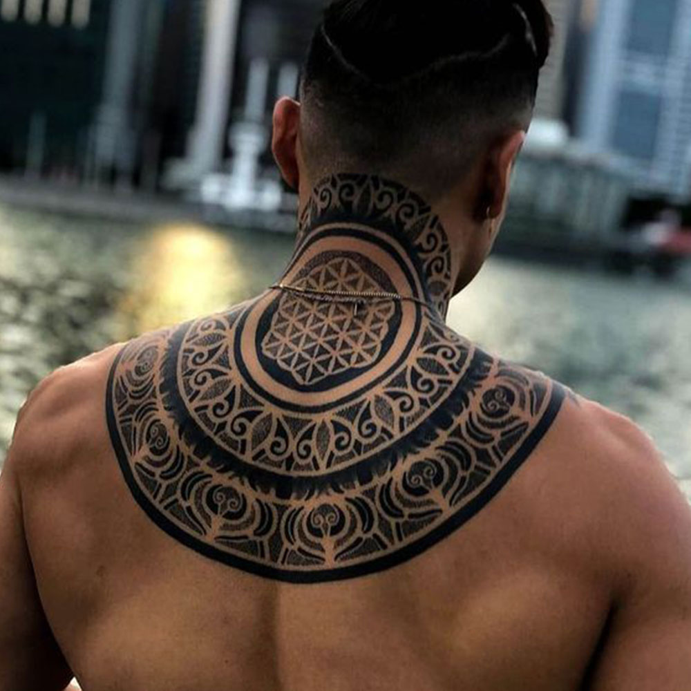 My favourite full neck project done by me muybientattoos other tattoos  done by others whats your opinion on neck tattoos  rtattoo