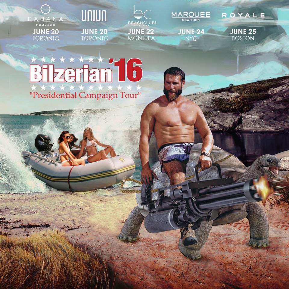Dan Bilzerian's Campaign Poster.