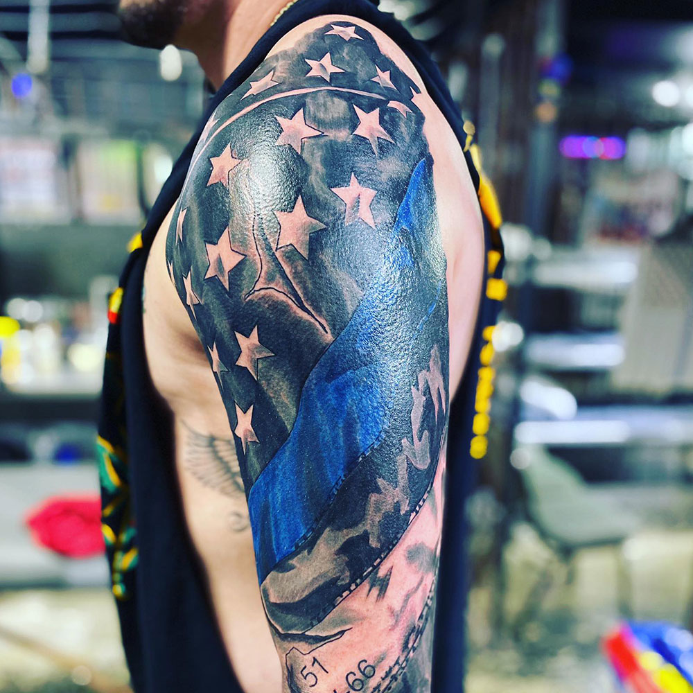 Top 75 american flag tattoo designs  thtantai2