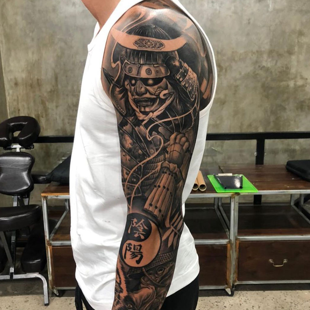 Japanese Warrior Arm Tattoo