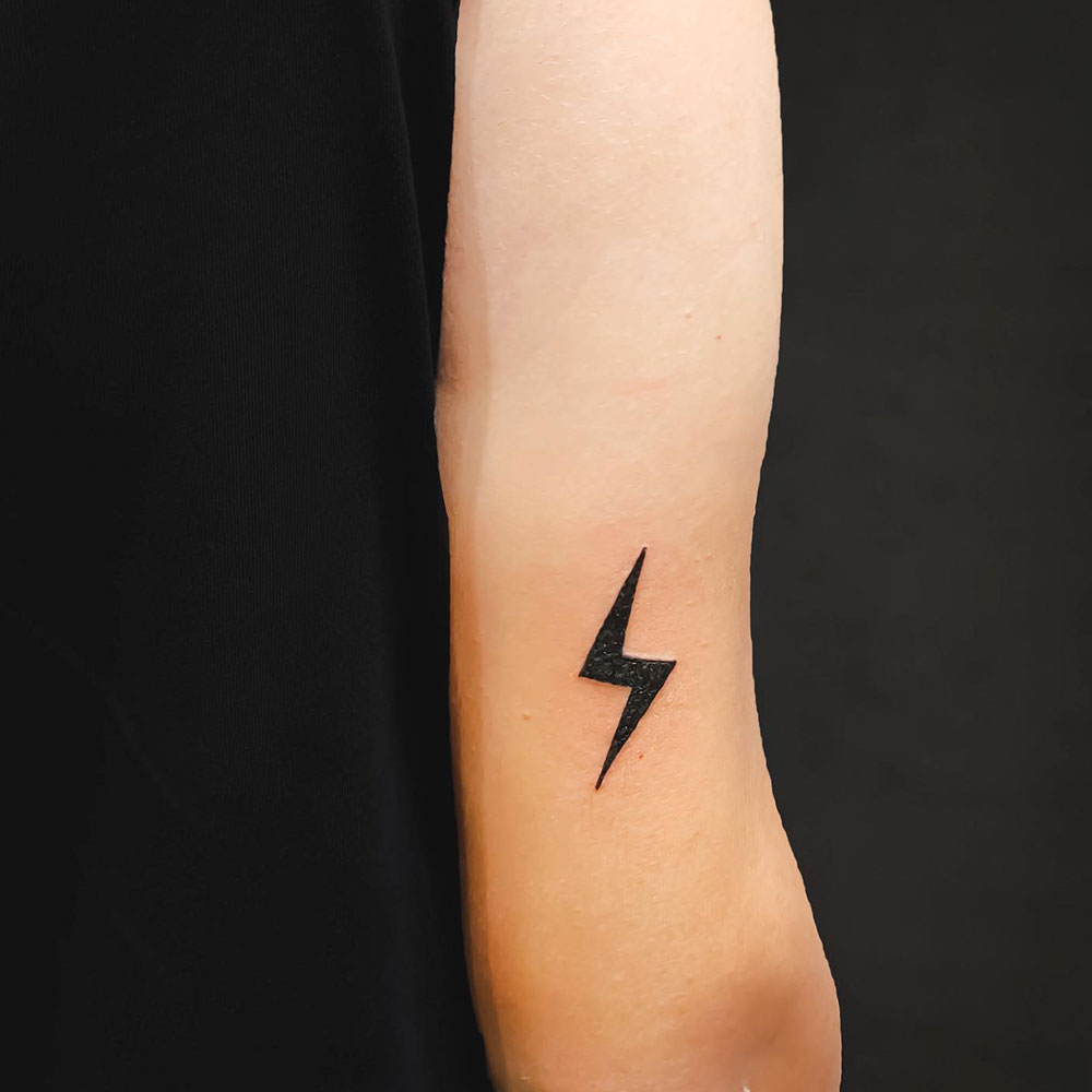 Tattoo Ideas  Floral lightning bolt tattoo 