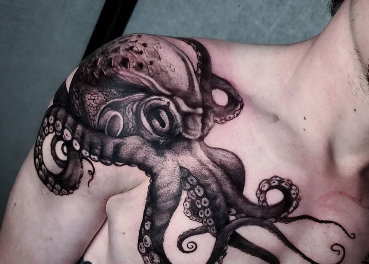 Kraken  Ship by Cary  Memento Tattoo and Gallery in Columbus OH This  was me fresh off the table a few months ago  rtattoos