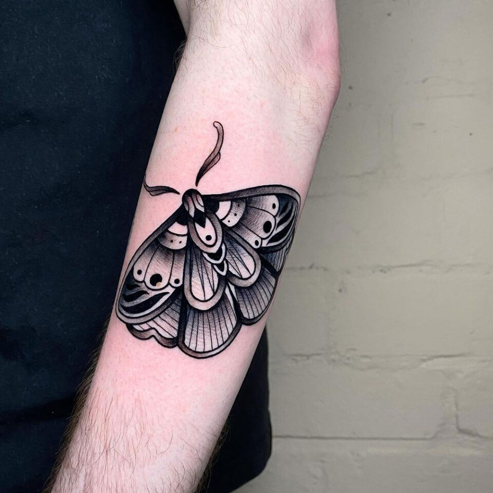 Moth Arm Tattoo