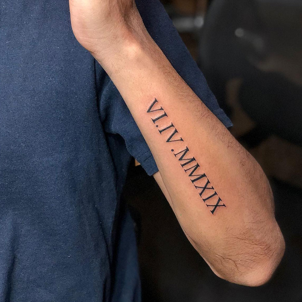 20 Of The Best Roman Numeral Tattoos For Men in 2023  FashionBeans
