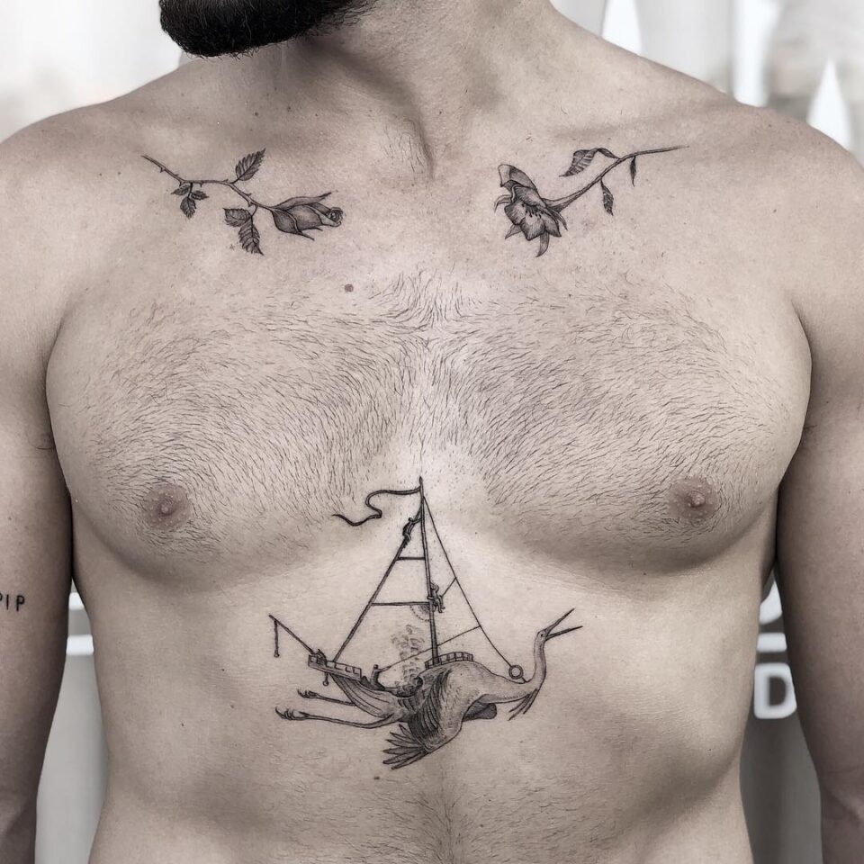 Chest Tattoo: A Great Canvas. Most guys might determine to game chest… | by  Ummay Salma Nishat | Medium