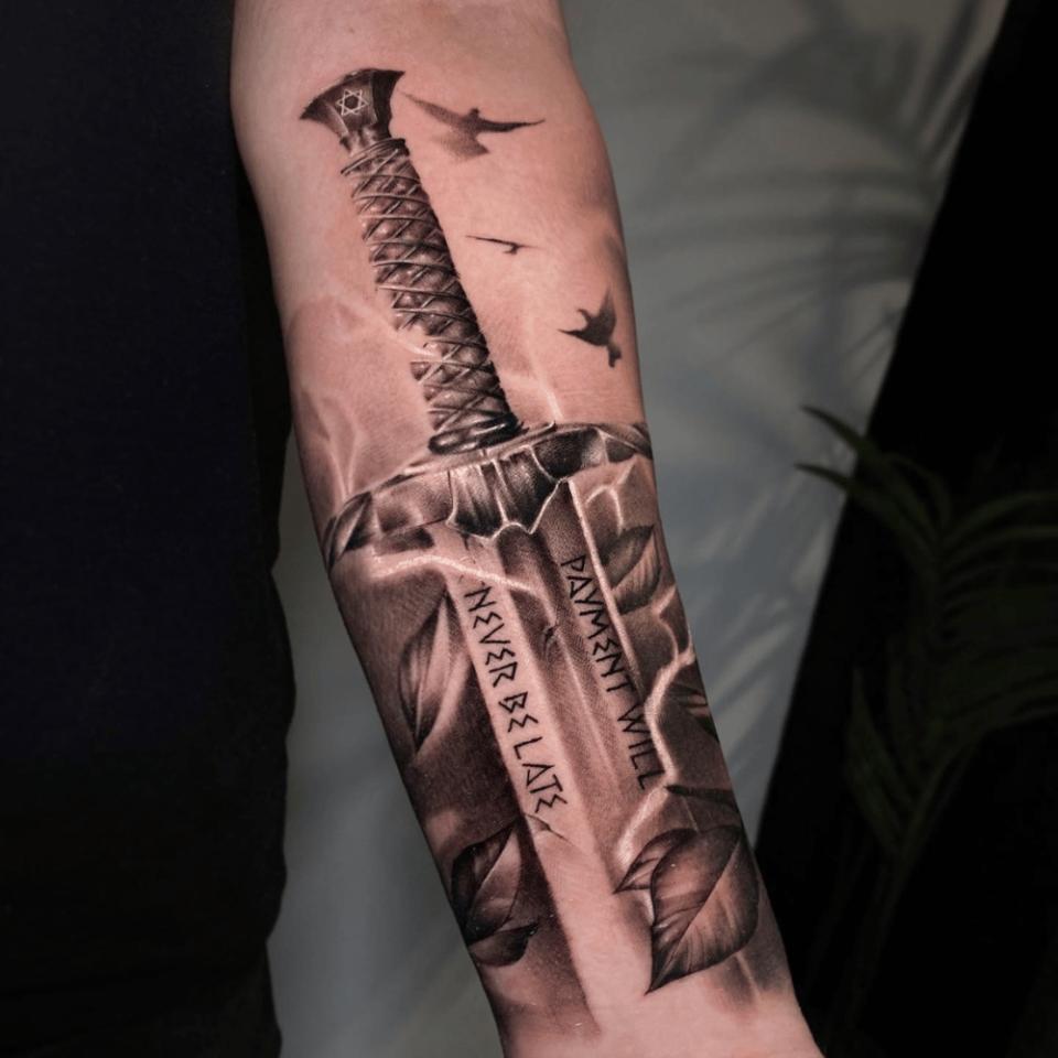 Sword Tattoo Designs For Men: 80 Unique and Interesting Styles