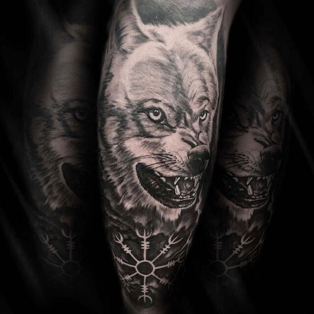 Buy Arctic Wolf Tattoo Online In India  Etsy India