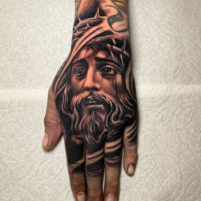 Jesus is King Tattoo Design Idea  OhMyTat