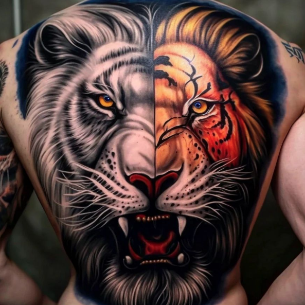 Lion's Head Realism Tattoo Source @arttdome via Instagram