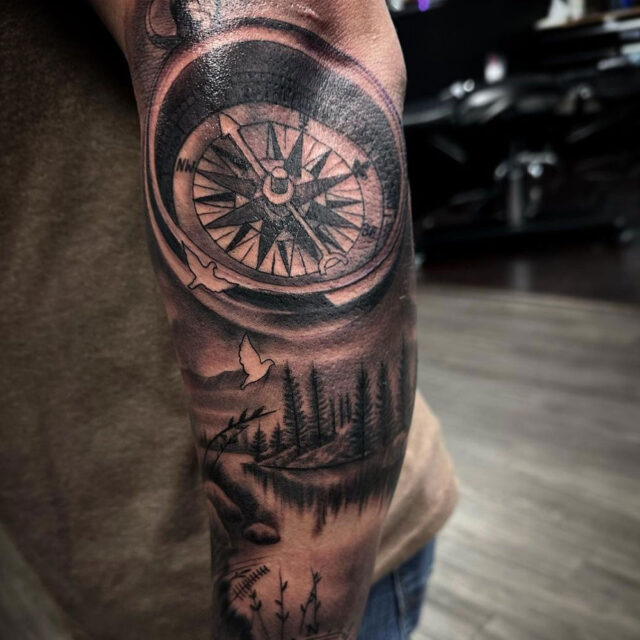 Tattoos Compass Tattoos Compass Ink and Men image inspiration on  Designspiration