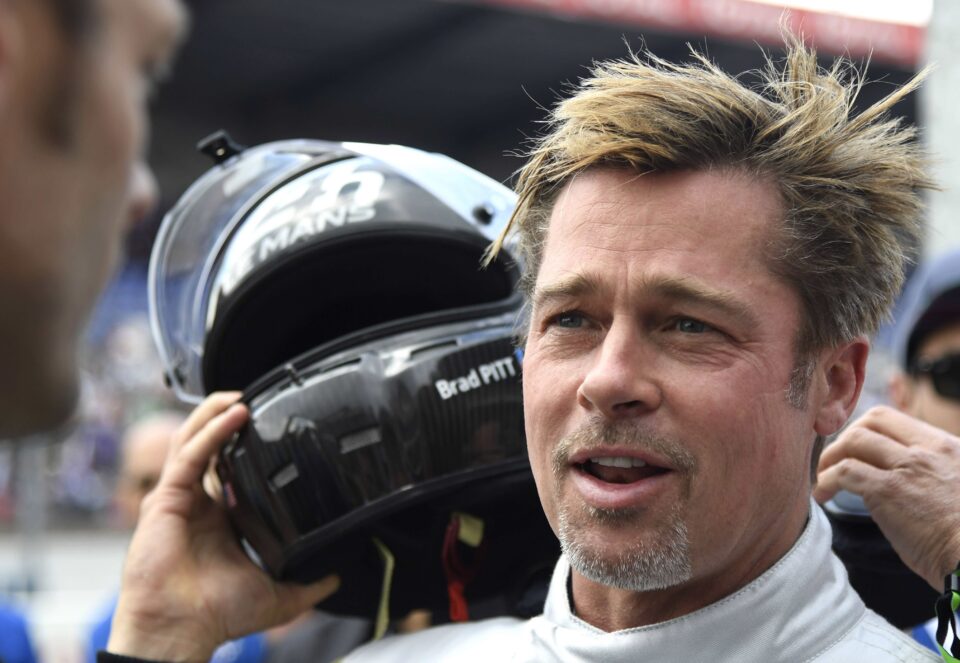 Brad Pitt Takes Over Lewis Hamilton's Garage For Formula 1 Film This ...