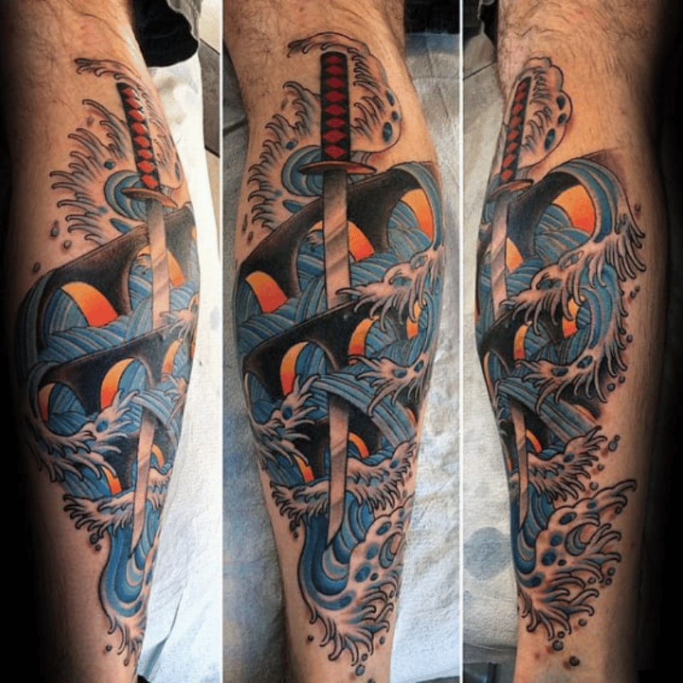 samurai sword tattoo
