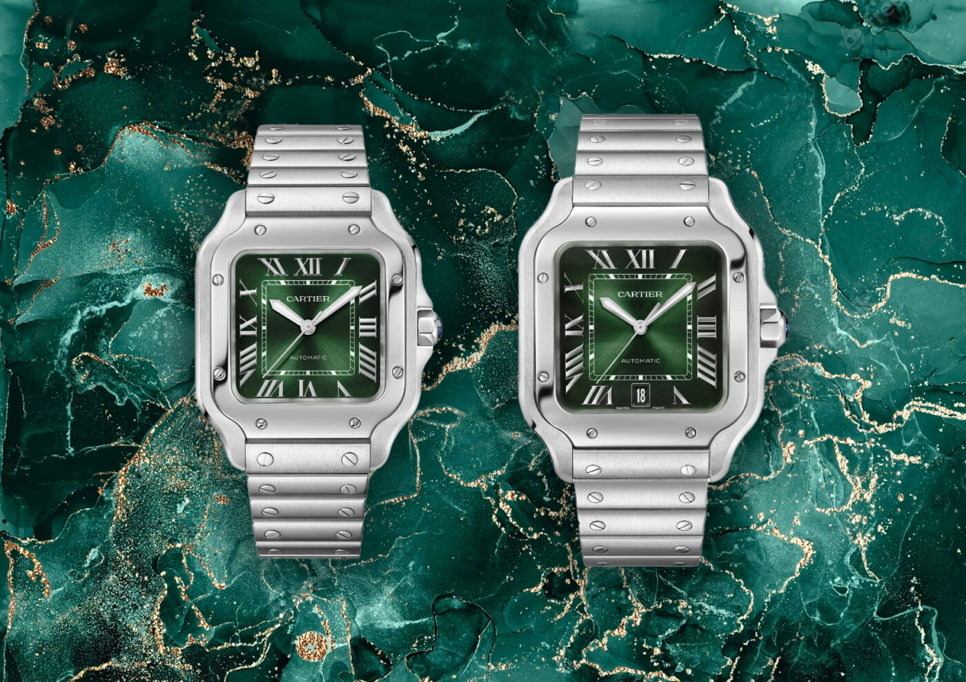 Cartier Gets Crisp & Colourful With Their 2023 Santos Watches DMARGE