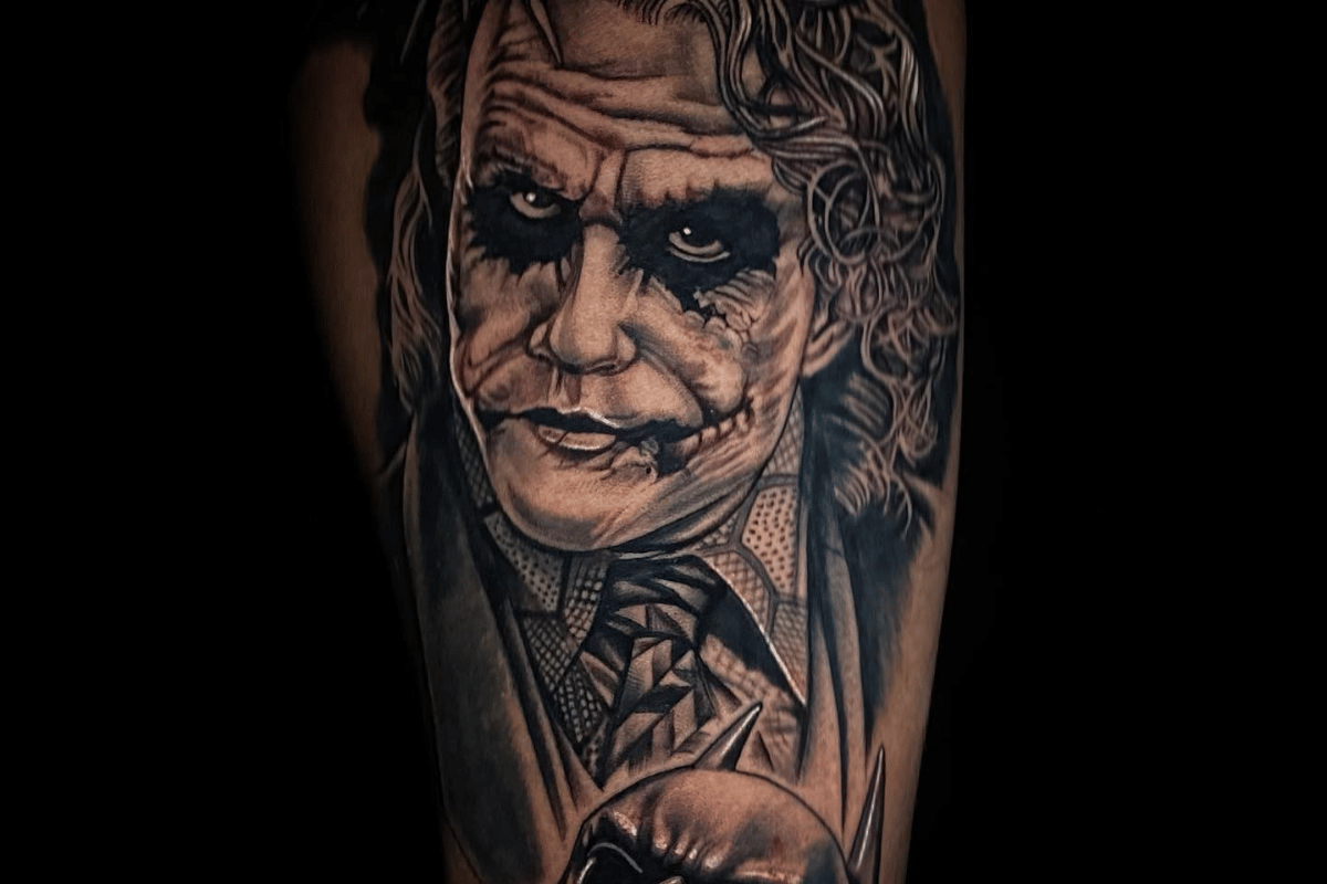 heath ledger joker why so serious tattoo