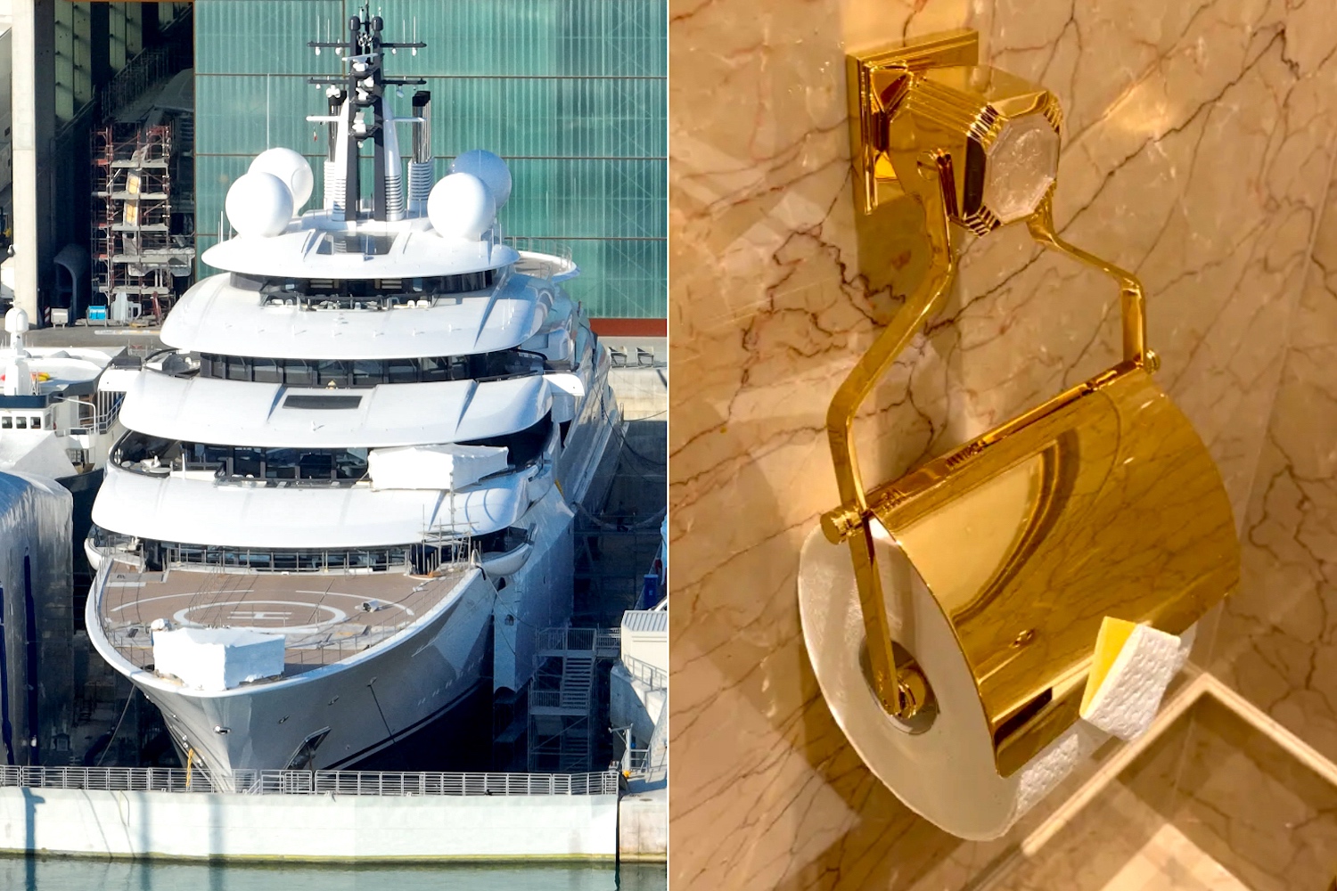 1 billion yacht gold