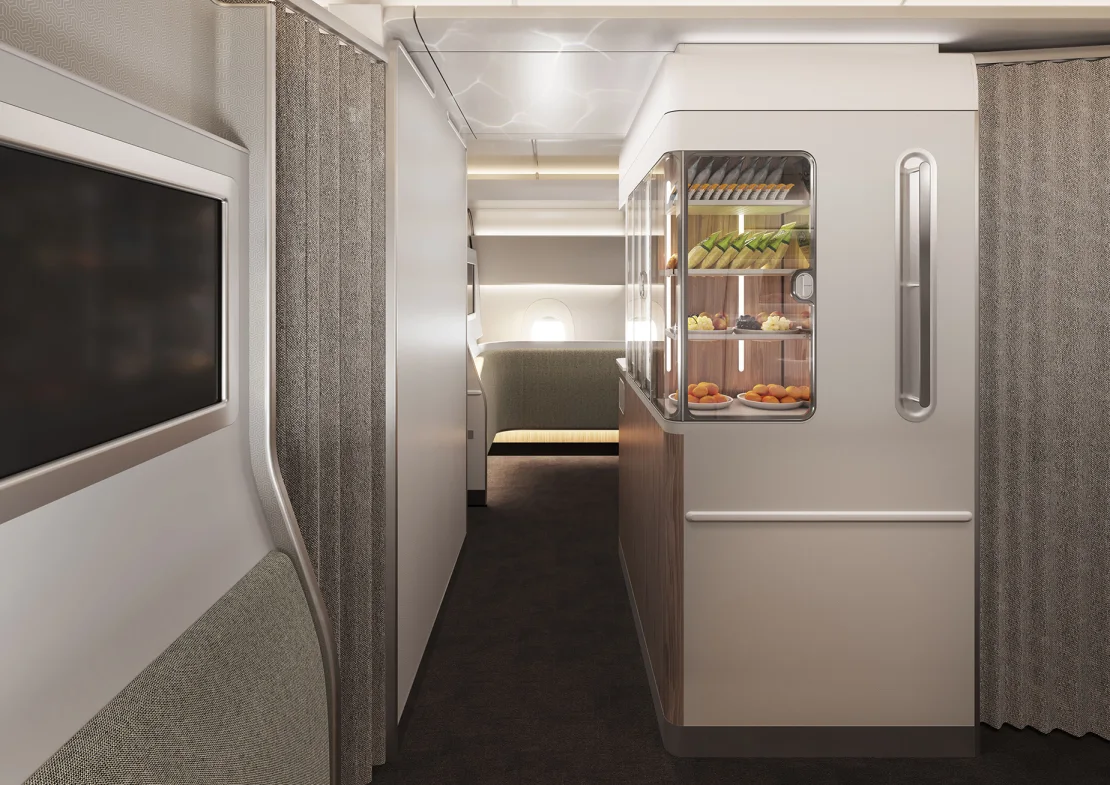 Qantas' proposed 'Project Sunrise' wellbeing spaces