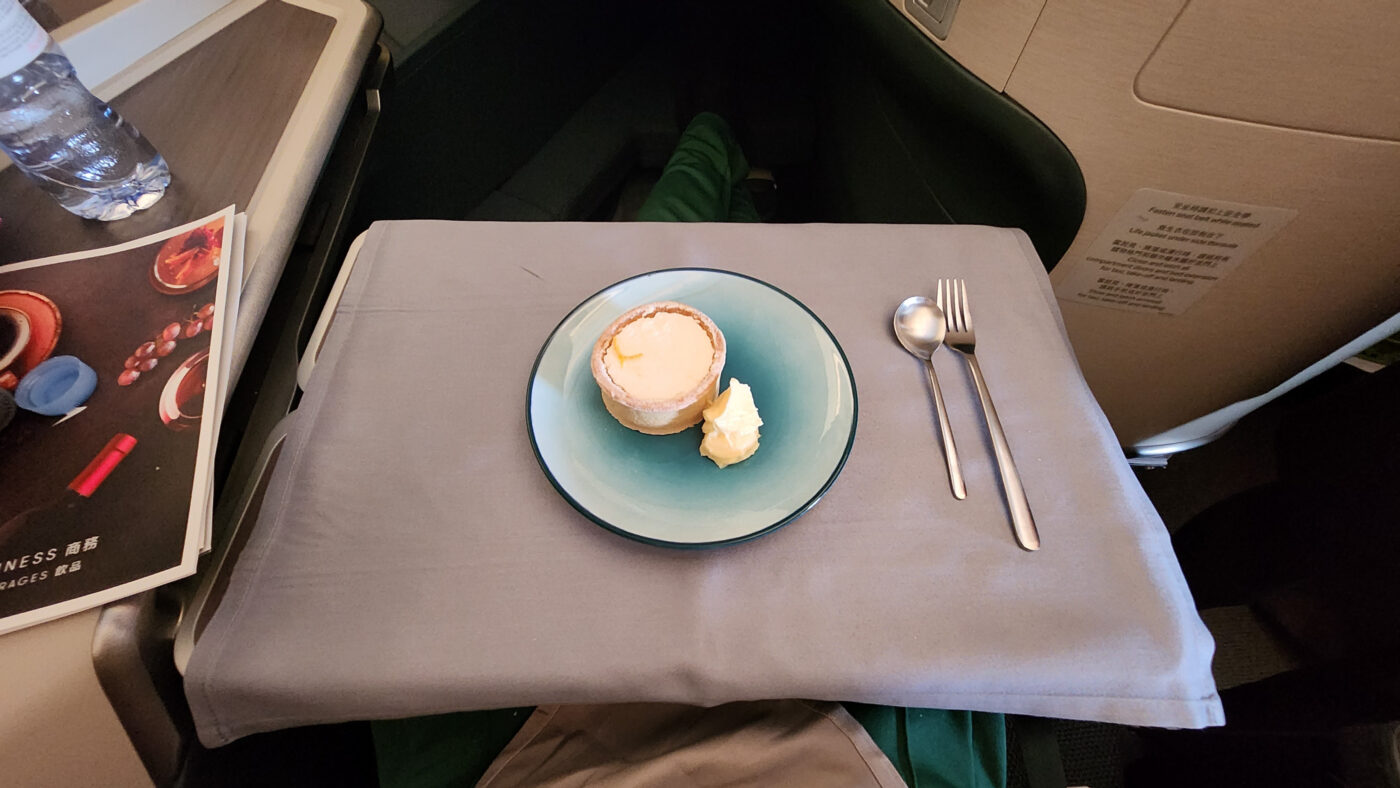 Cathay Pacific’s A350 Business Class dessert