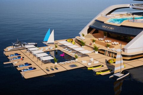 World’s Largest Superyacht Is Bigger Than The Titanic & Way More Luxurious