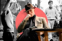 Stylish man in suit ponders; reminiscent of "The Day of The Jackal.