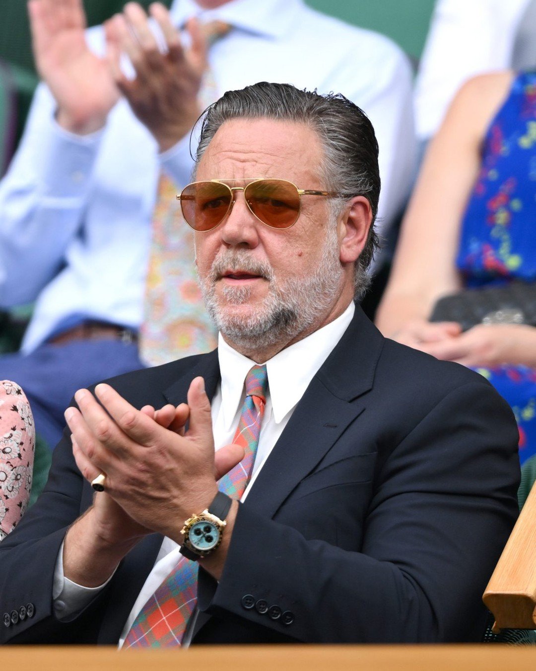 Russell Crowe Rolex Daytona Wimbledon 2025
