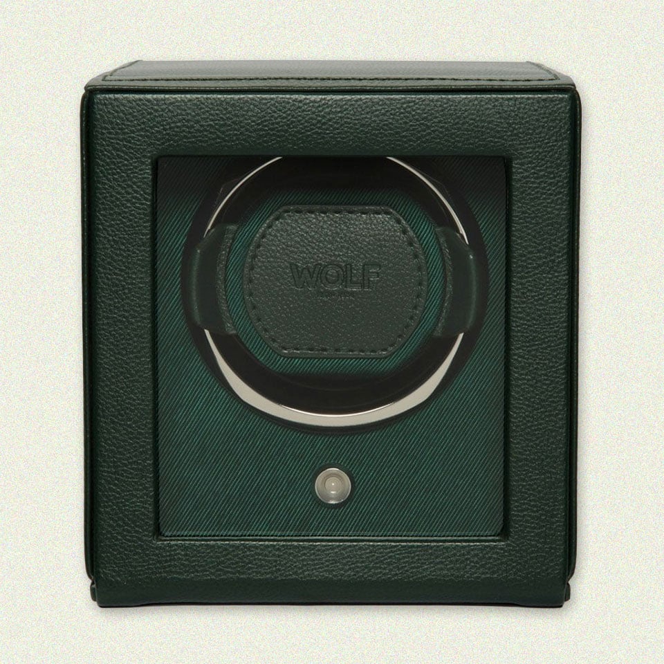 Wolf Cub Single Watch Winder with Cover