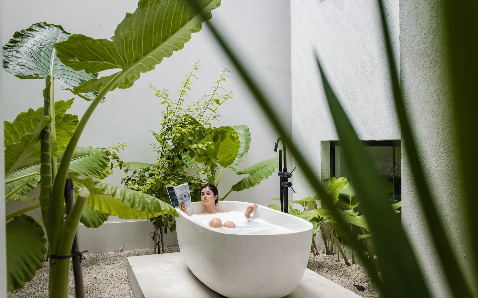 Interior of the Ascendant Bali villa, where therapy sessions take place rather than in a clinical setting