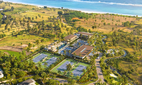 Rendering of the Rafa Nadal Tennis Centre at Samara Lombok, Indonesia