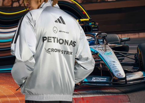 Silver Space Jacket Mercedes F1